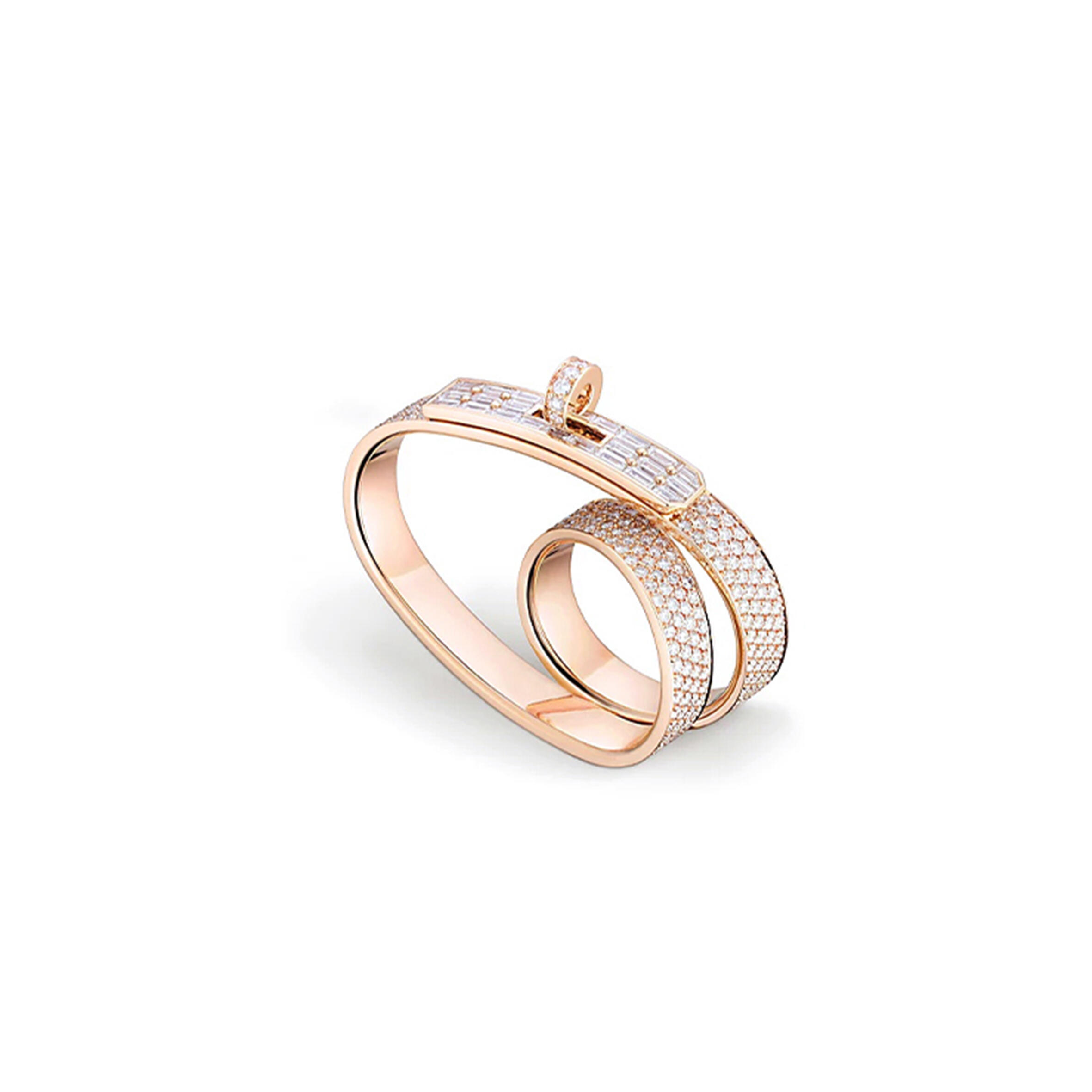 H**mes D1am0nd ''kelly gavroche'' double ring